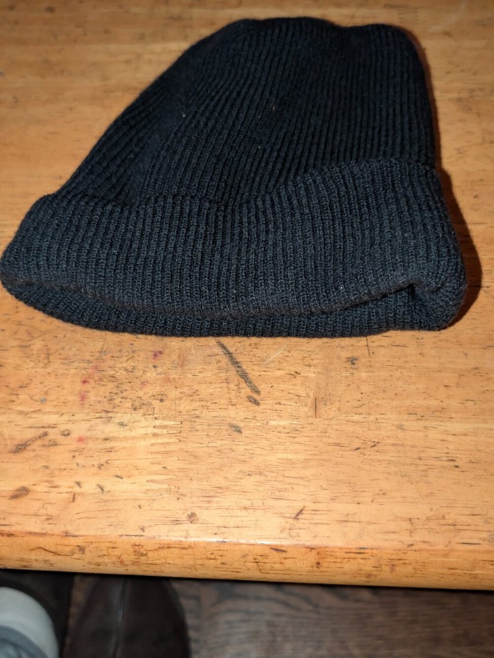 Unbranded Unisex 10" x 8" Black Wool Beanie